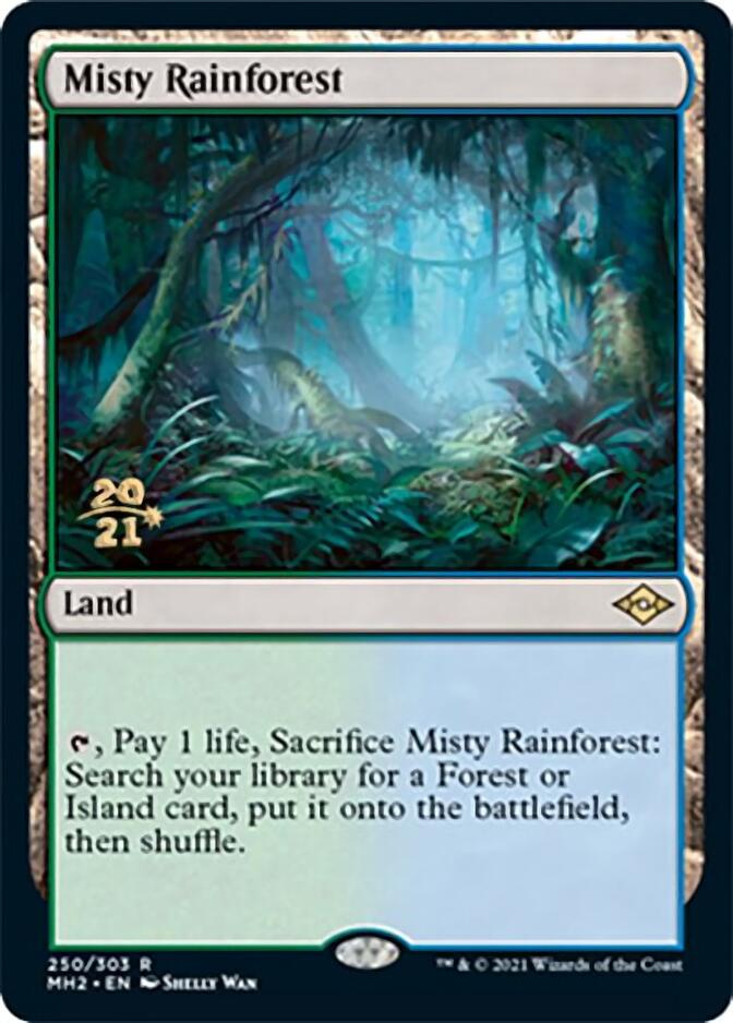 Misty Rainforest [Modern Horizons 2 Prerelease Promos] | Clutch Gaming