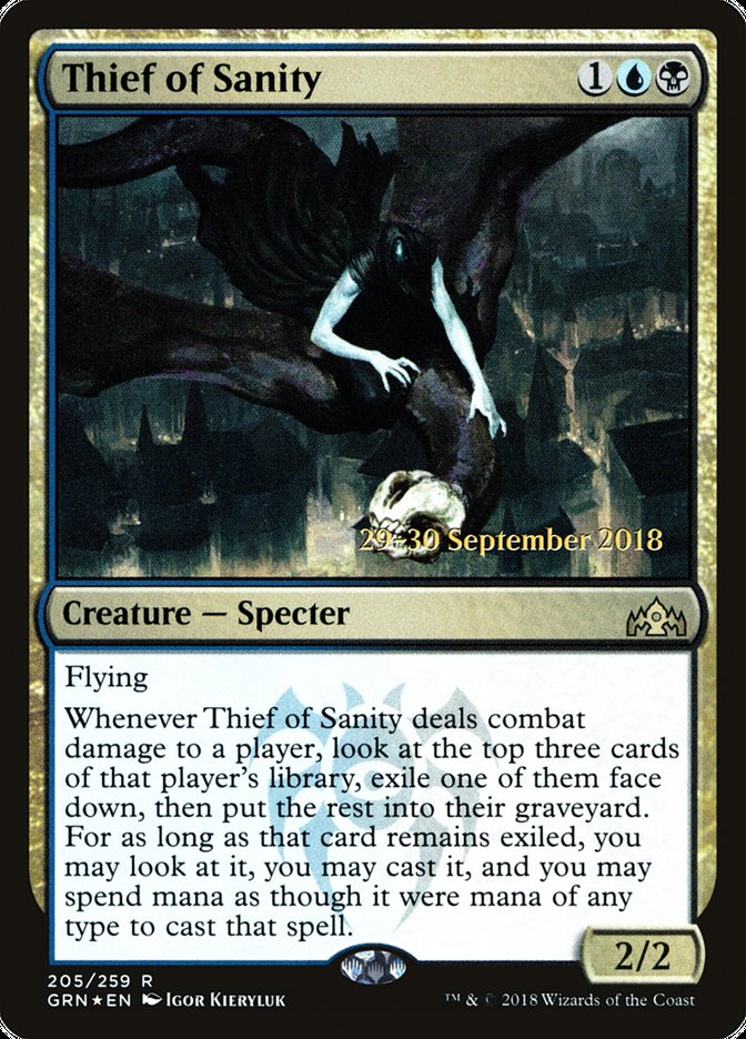 Thief of Sanity [Guilds of Ravnica Prerelease Promos] | Clutch Gaming