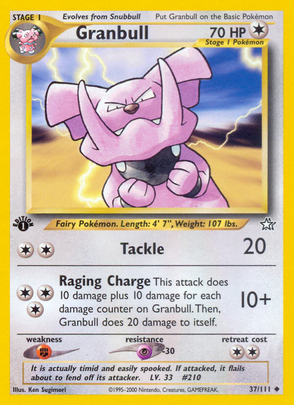 Granbull (37/111) [Neo Genesis 1st Edition] | Clutch Gaming