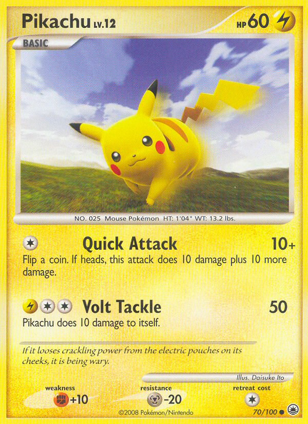 Pikachu (70/100) [Diamond & Pearl: Majestic Dawn] | Clutch Gaming