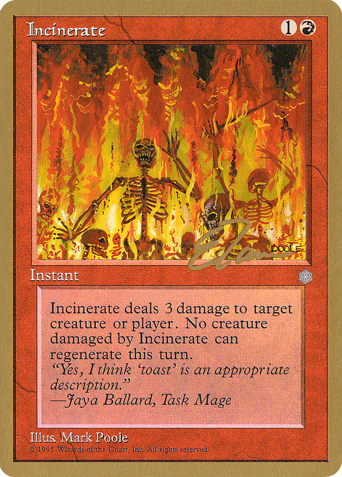 Incinerate (Eric Tam) [Pro Tour Collector Set] | Clutch Gaming