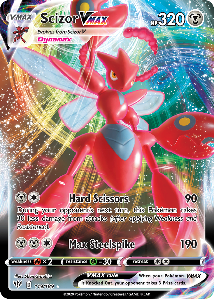 Scizor VMAX (119/189) [Sword & Shield: Darkness Ablaze] | Clutch Gaming