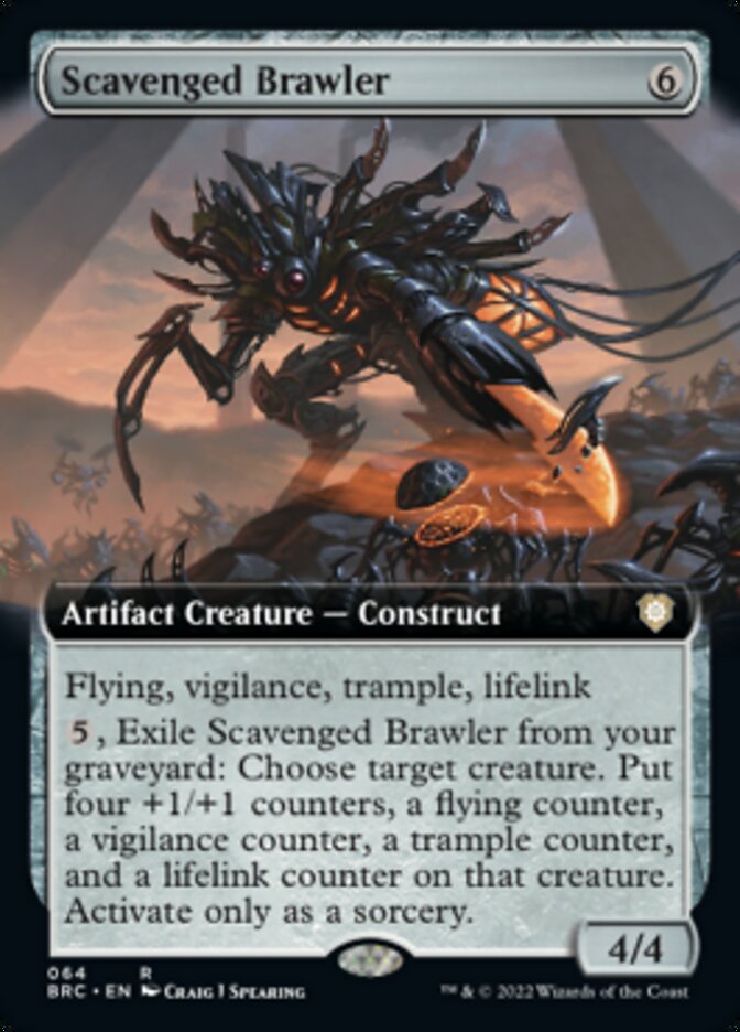 Scavenged Brawler (Extended Art) [The Brothers' War Commander] | Clutch Gaming