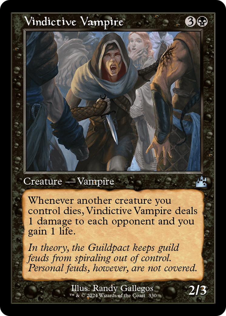 Vindictive Vampire (Retro Frame) [Ravnica Remastered] | Clutch Gaming