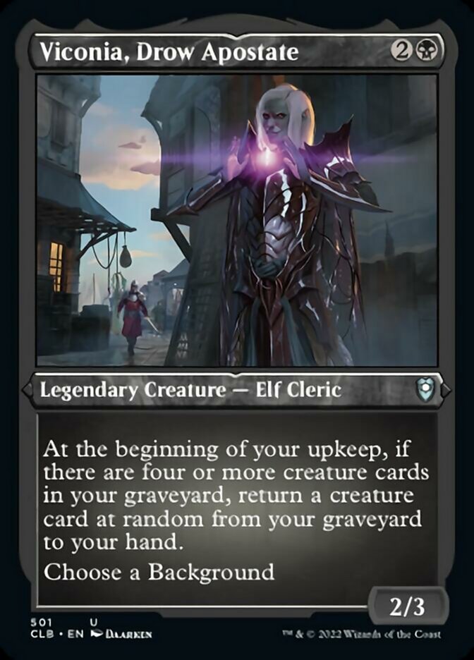 Viconia, Drow Apostate (Foil Etched) [Commander Legends: Battle for Baldur's Gate] | Clutch Gaming