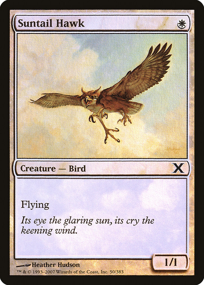 Suntail Hawk (Premium Foil) [Tenth Edition] | Clutch Gaming