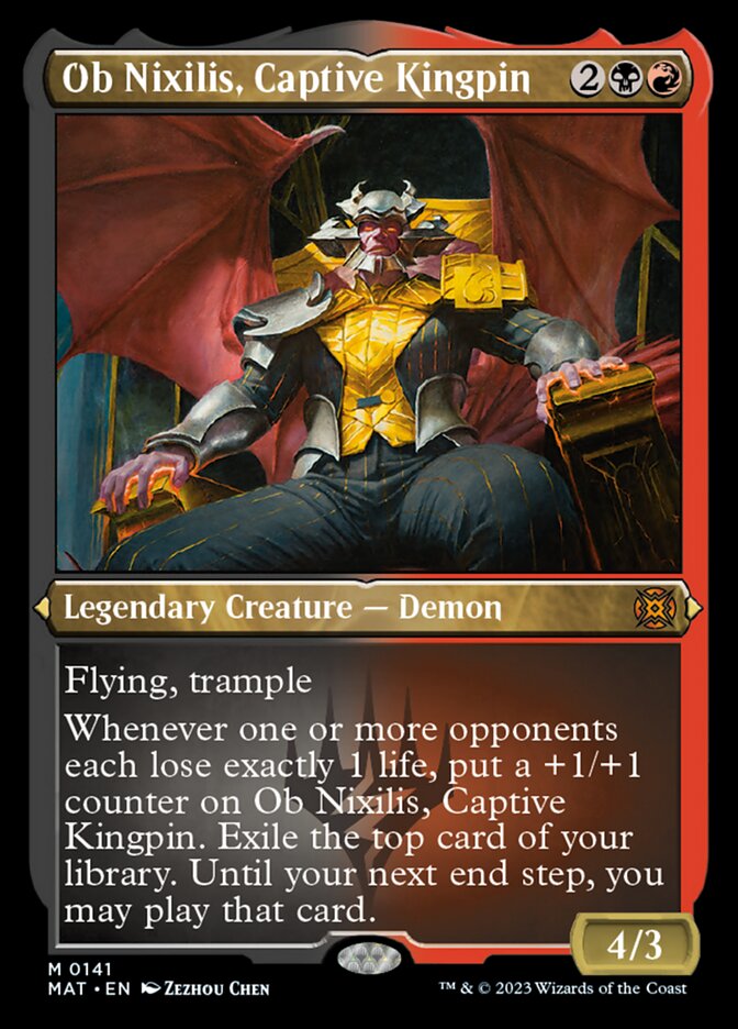 Ob Nixilis, Captive Kingpin (Foil Etched) [March of the Machine: The Aftermath] | Clutch Gaming