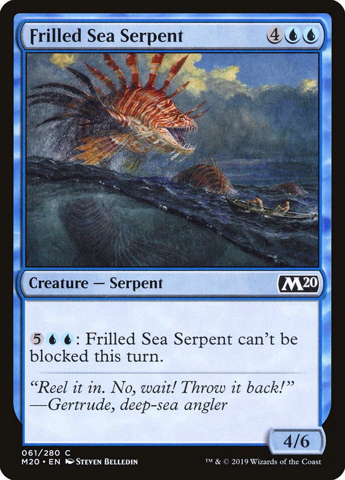 Frilled Sea Serpent [Core Set 2020] | Clutch Gaming