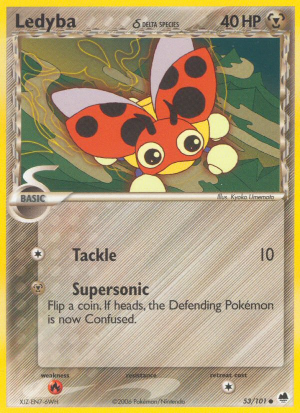 Ledyba (53/101) (Delta Species) [EX: Dragon Frontiers] | Clutch Gaming