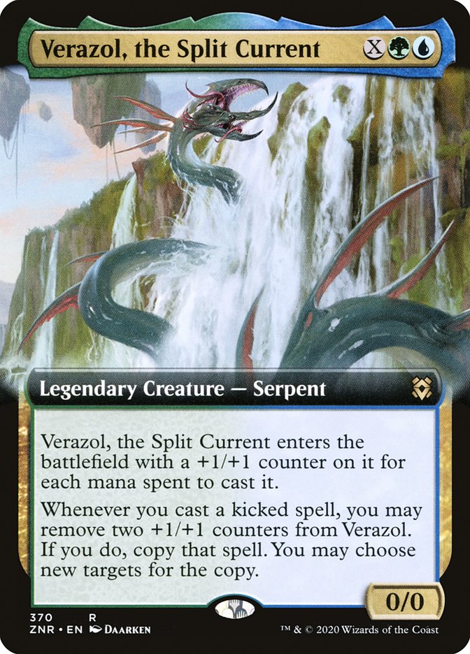 Verazol, the Split Current (Extended Art) [Zendikar Rising] | Clutch Gaming