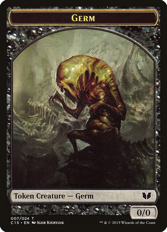 Frog Lizard // Germ Double-Sided Token [Commander 2015 Tokens] | Clutch Gaming