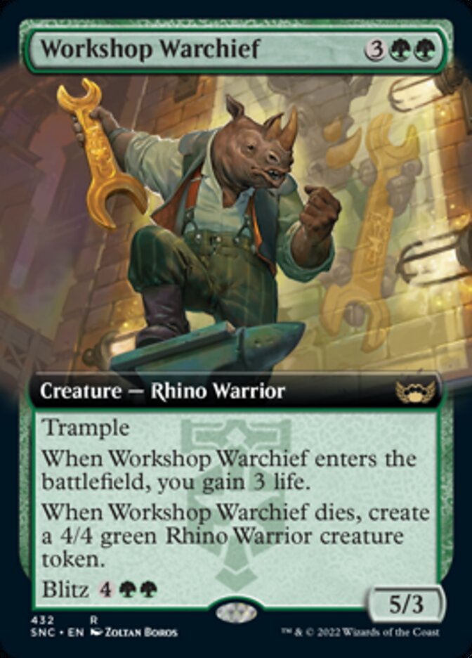 Workshop Warchief (Extended Art) [Streets of New Capenna] | Clutch Gaming