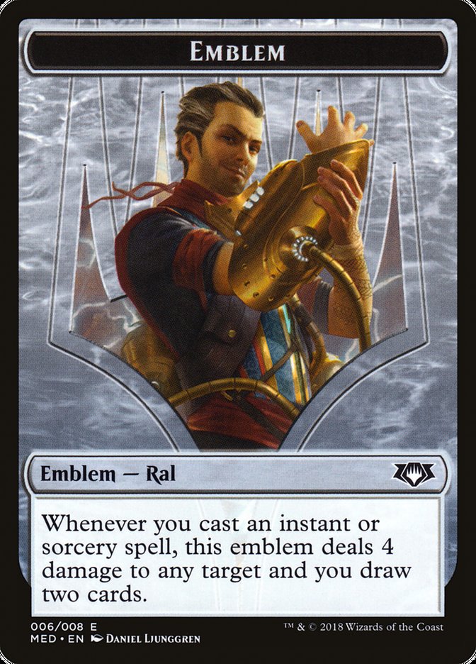 Ral, Izzet Viceroy Emblem [Mythic Edition Tokens] | Clutch Gaming