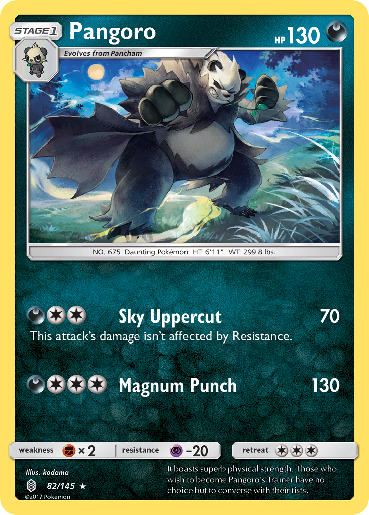 Pangoro (82/145) [Sun & Moon: Guardians Rising] | Clutch Gaming