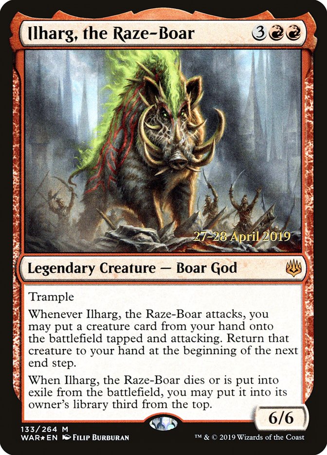 Ilharg, the Raze-Boar [War of the Spark Prerelease Promos] | Clutch Gaming