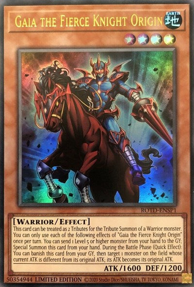 Gaia the Fierce Knight Origin [ROTD-ENSP1] Ultra Rare | Clutch Gaming