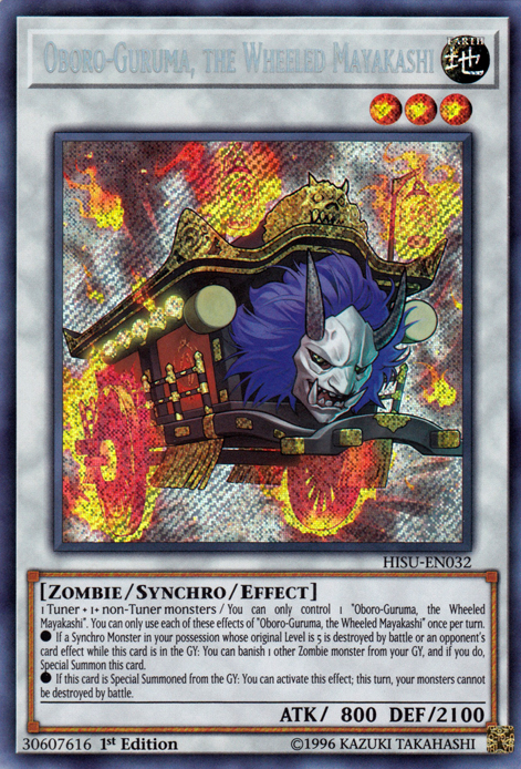 Oboro-Guruma, the Wheeled Mayakashi [HISU-EN032] Secret Rare | Clutch Gaming