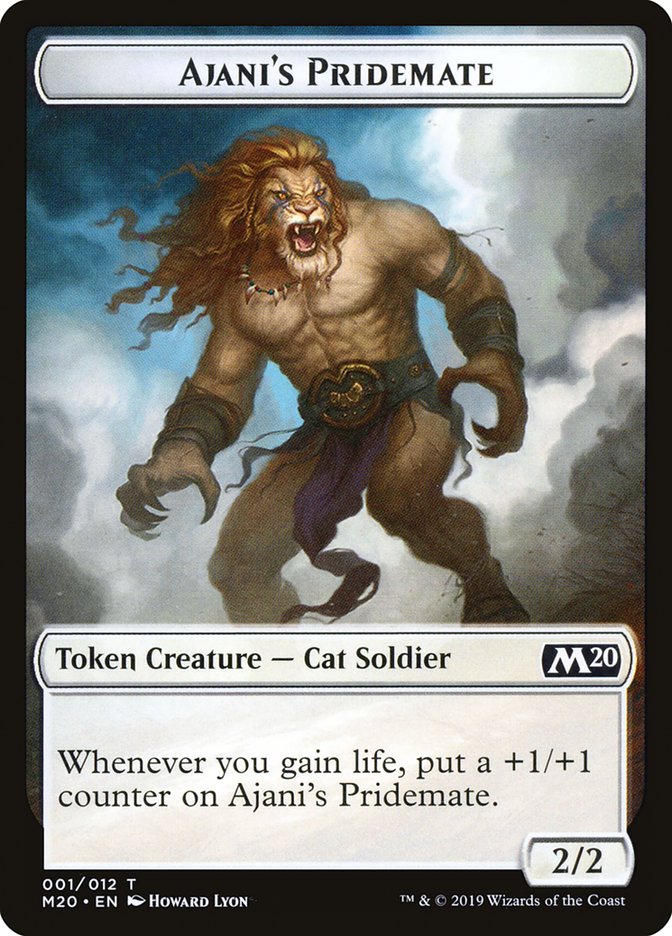 Ajani's Pridemate Token [Core Set 2020 Tokens] | Clutch Gaming