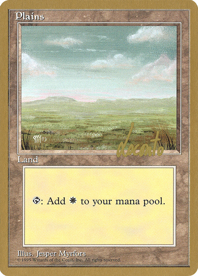 Plains (ml364) (Michael Loconto) [Pro Tour Collector Set] | Clutch Gaming