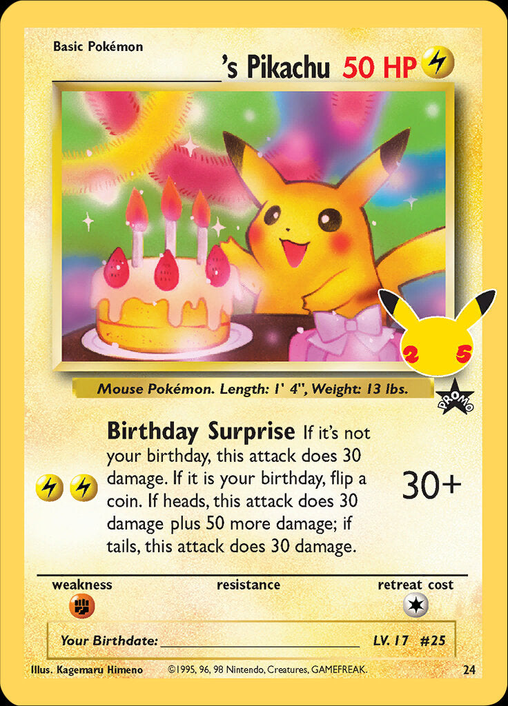 _____'s Pikachu (24) [Celebrations: 25th Anniversary - Classic Collection] | Clutch Gaming