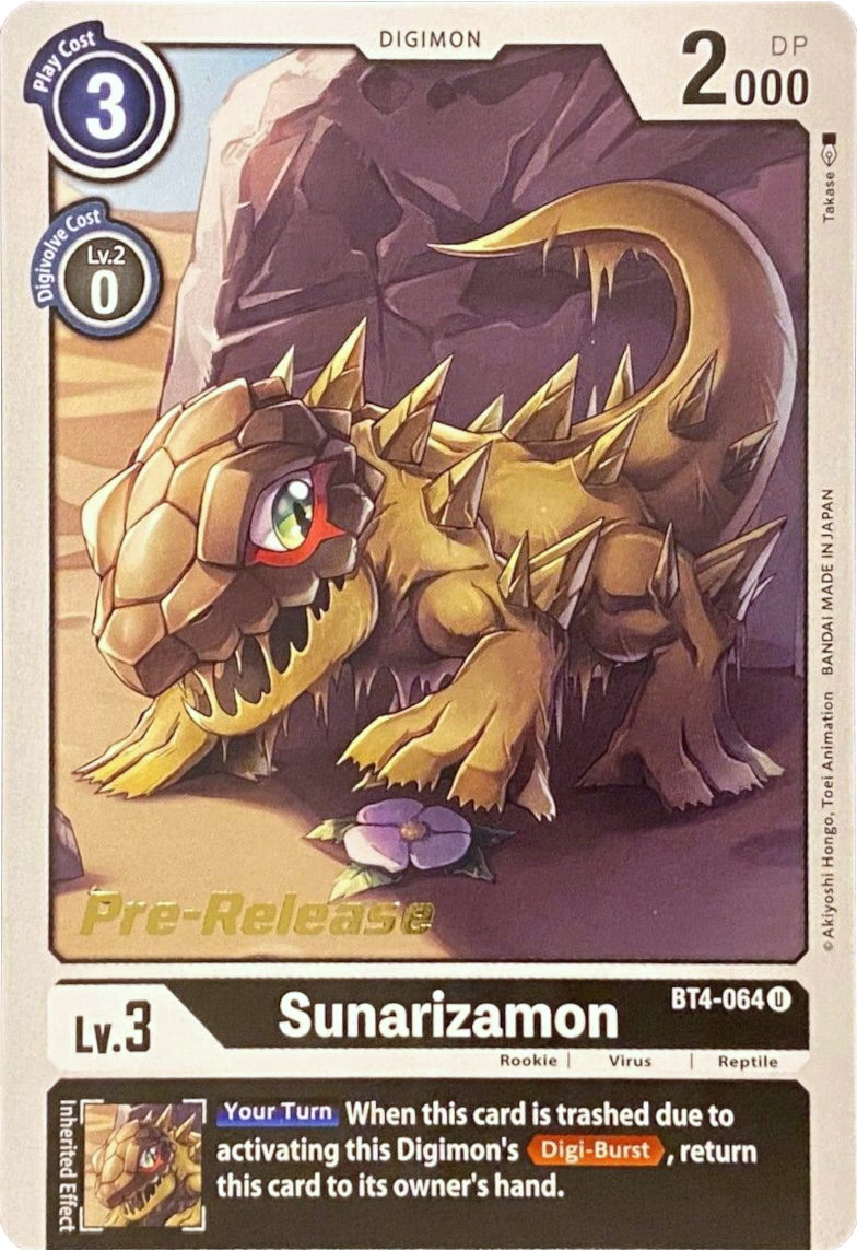 Sunarizamon [BT4-064] [Great Legend Pre-Release Promos] | Clutch Gaming