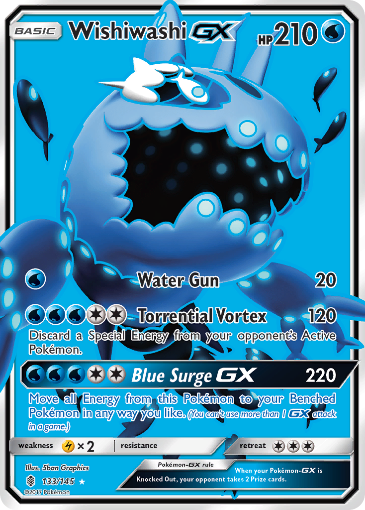 Wishiwashi GX (133/145) [Sun & Moon: Guardians Rising] | Clutch Gaming