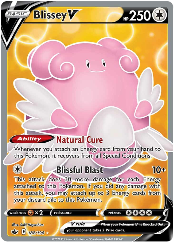 Blissey V (182/198) [Sword & Shield: Chilling Reign] | Clutch Gaming