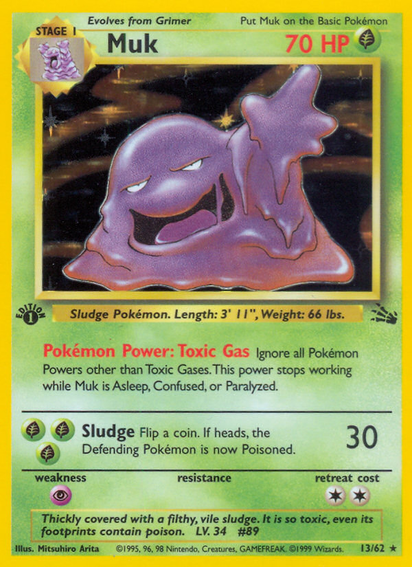 Muk (13/62) [Fossil 1st Edition] | Clutch Gaming