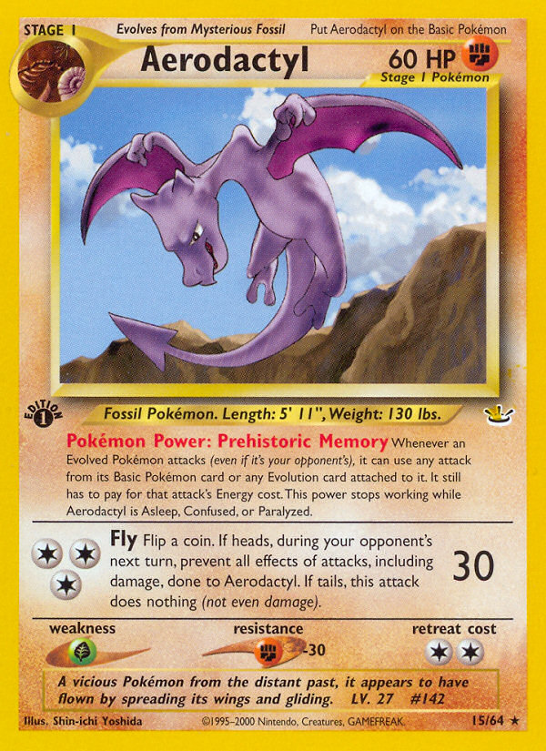 Aerodactyl (15/64) [Neo Revelation 1st Edition] | Clutch Gaming