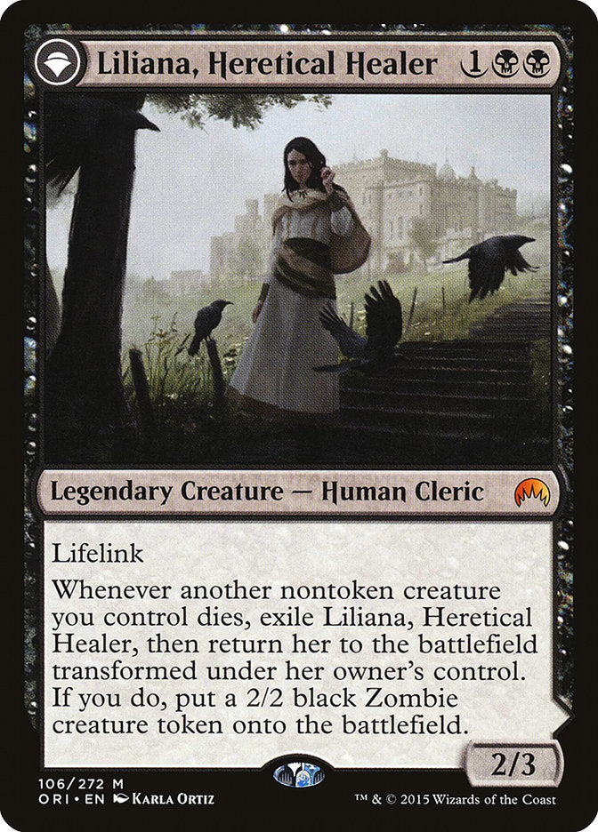 Liliana, Heretical Healer // Liliana, Defiant Necromancer [Magic Origins] | Clutch Gaming