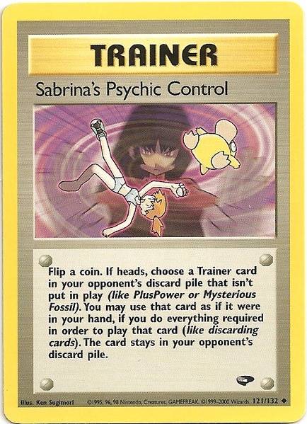 Sabrina's Psychic Control (121/132) [Gym Challenge Unlimited] | Clutch Gaming