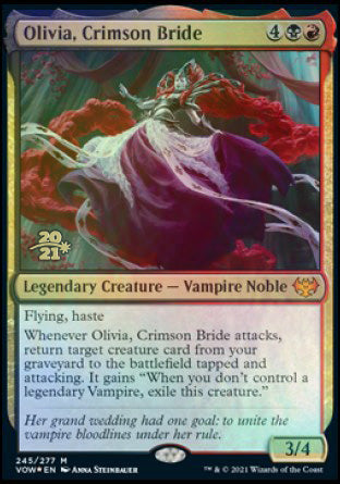 Olivia, Crimson Bride [Innistrad: Crimson Vow Prerelease Promos] | Clutch Gaming