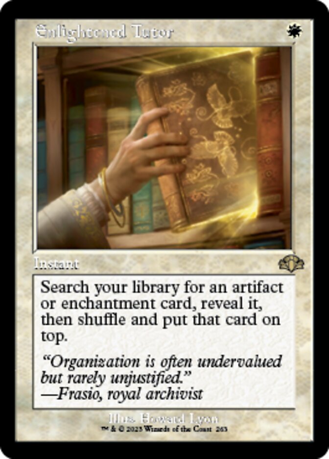Enlightened Tutor (Retro) [Dominaria Remastered] | Clutch Gaming