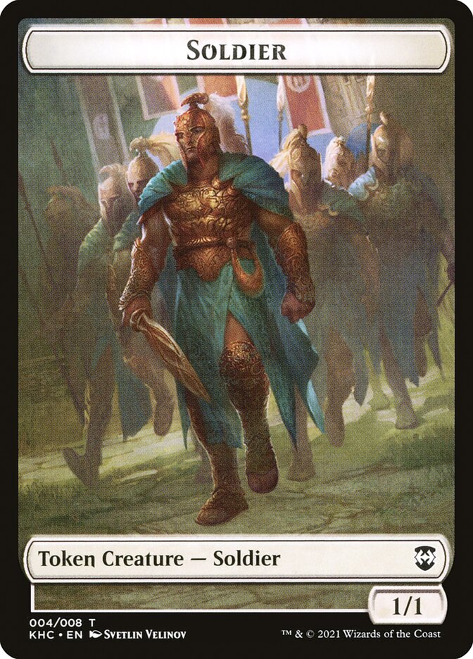 Bird (001) // Soldier Double-Sided Token [Kaldheim Commander Tokens] | Clutch Gaming