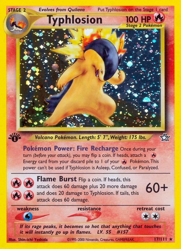 Typhlosion (17/111) [Neo Genesis 1st Edition] | Clutch Gaming