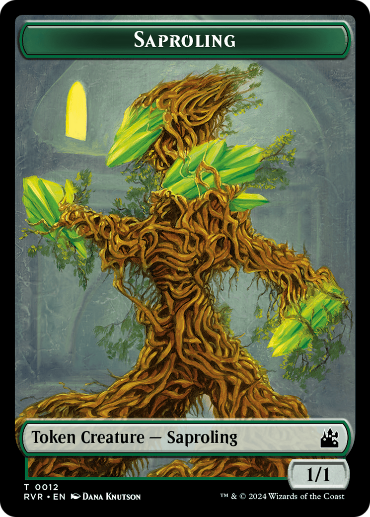 Saproling // Goblin (0009) Double-Sided Token [Ravnica Remastered Tokens] | Clutch Gaming