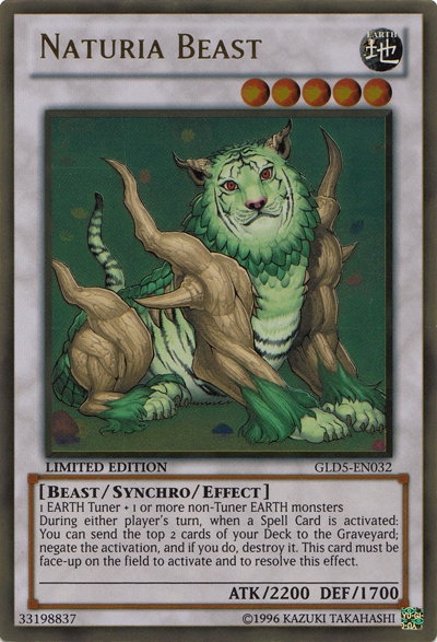 Naturia Beast [GLD5-EN032] Gold Rare | Clutch Gaming