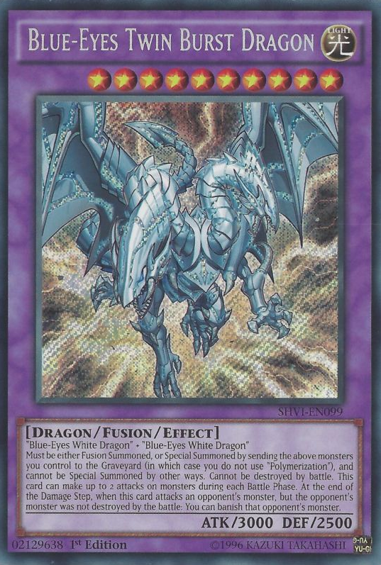 Blue-Eyes Twin Burst Dragon [SHVI-EN099] Secret Rare | Clutch Gaming