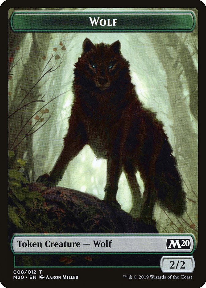 Zombie // Wolf Double-Sided Token [Game Night 2019 Tokens] | Clutch Gaming