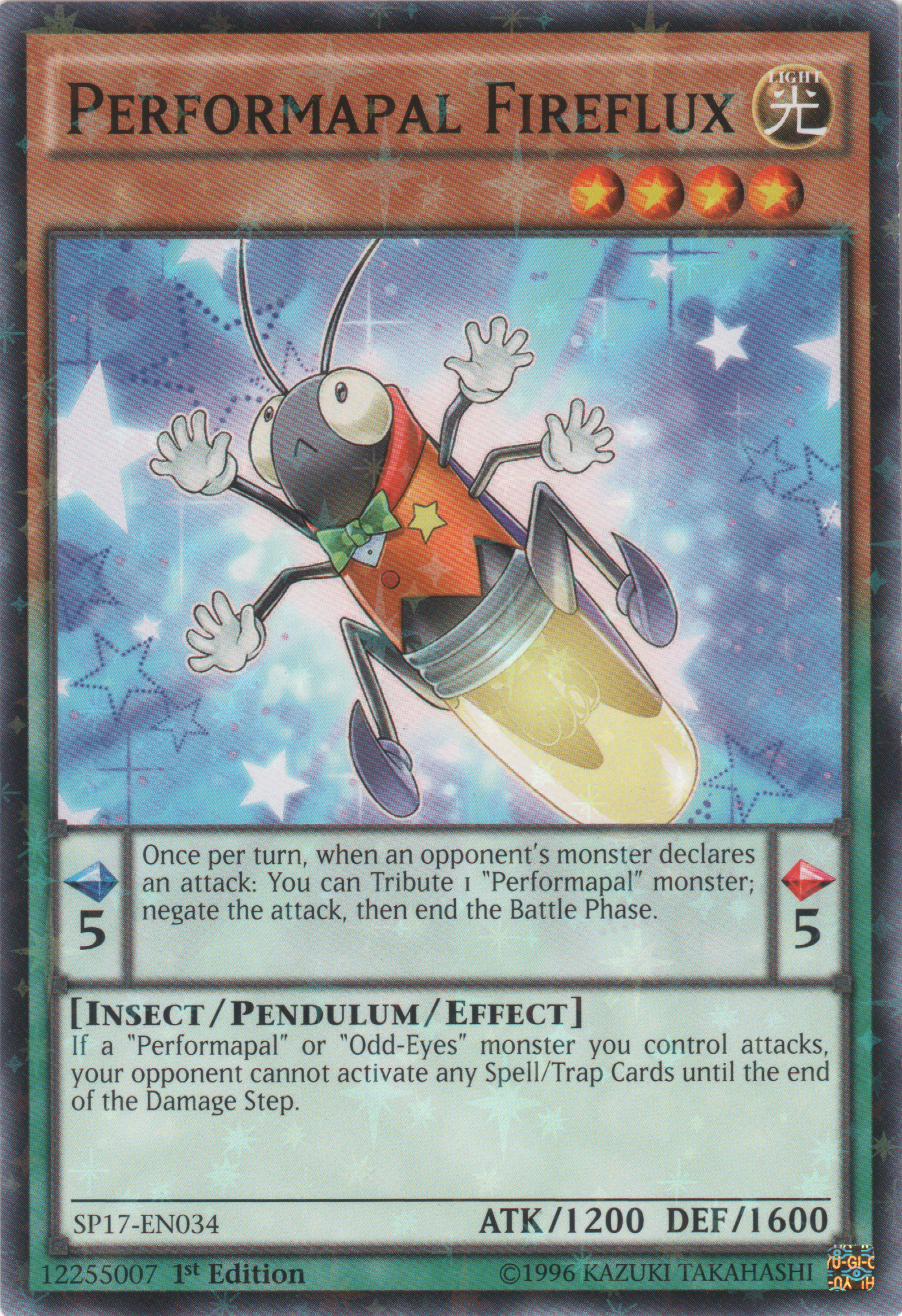 Performapal Fireflux [SP17-EN034] Starfoil Rare | Clutch Gaming