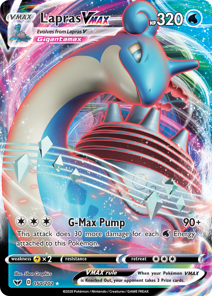 Lapras VMAX (050/202) [Sword & Shield: Base Set] | Clutch Gaming