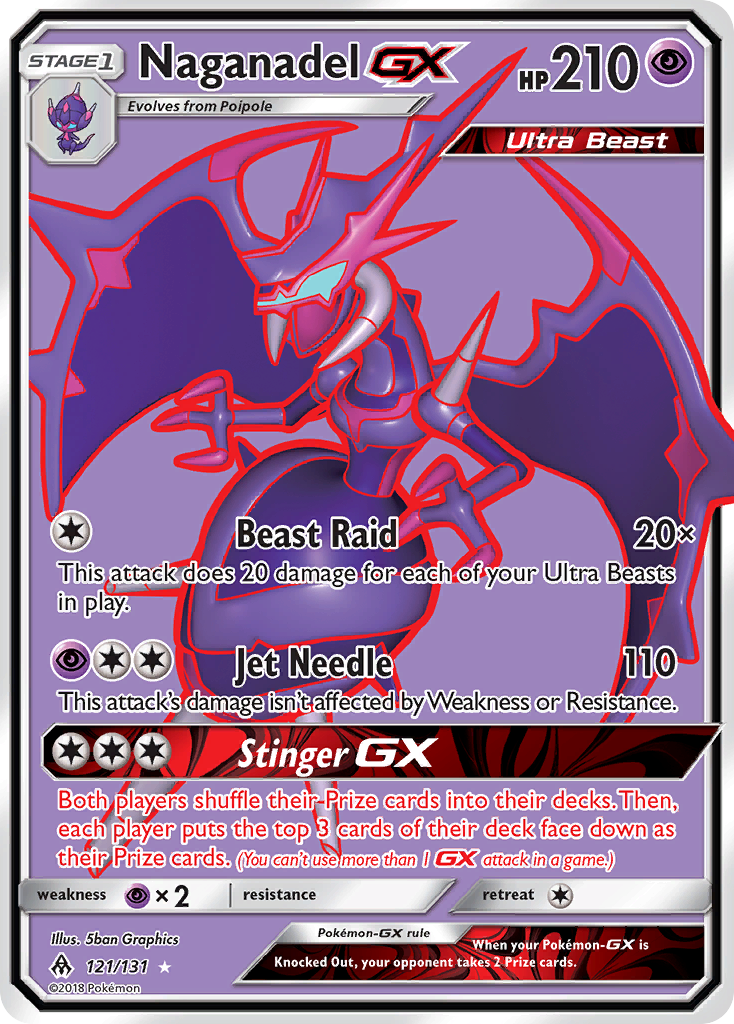 Naganadel GX (121/131) [Sun & Moon: Forbidden Light] | Clutch Gaming