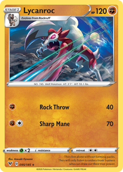 Lycanroc (095/185) [Sword & Shield: Vivid Voltage] | Clutch Gaming