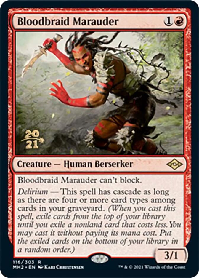 Bloodbraid Marauder [Modern Horizons 2 Prerelease Promos] | Clutch Gaming