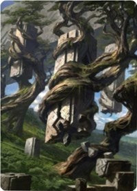 Forest 2 Art Card [Zendikar Rising Art Series] | Clutch Gaming