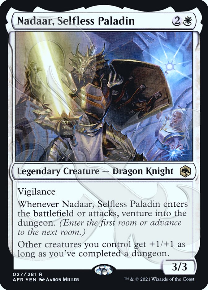 Nadaar, Selfless Paladin (Ampersand Promo) [Dungeons & Dragons: Adventures in the Forgotten Realms Promos] | Clutch Gaming