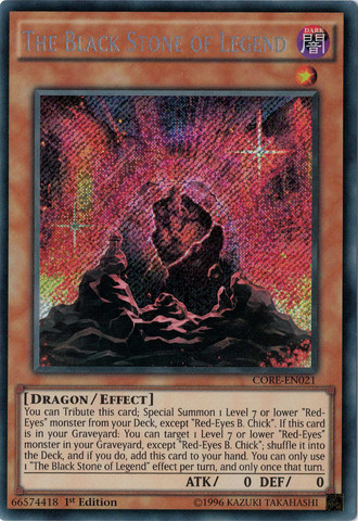 The Black Stone of Legend [CORE-EN021] Secret Rare | Clutch Gaming