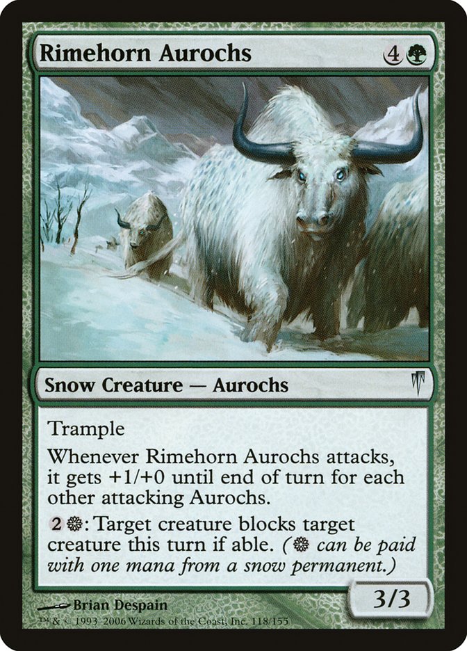 Rimehorn Aurochs [Coldsnap] | Clutch Gaming