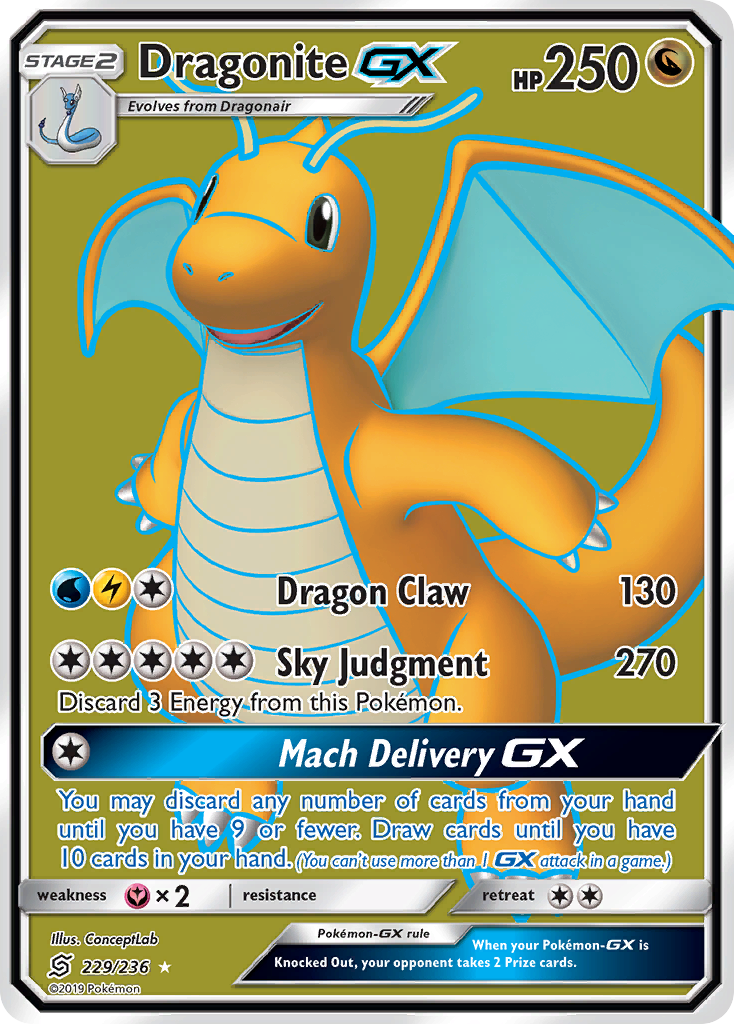 Dragonite GX (229/236) [Sun & Moon: Unified Minds] | Clutch Gaming