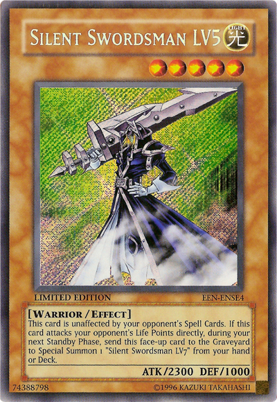 Silent Swordsman LV5 [EEN-ENSE4] Secret Rare | Clutch Gaming